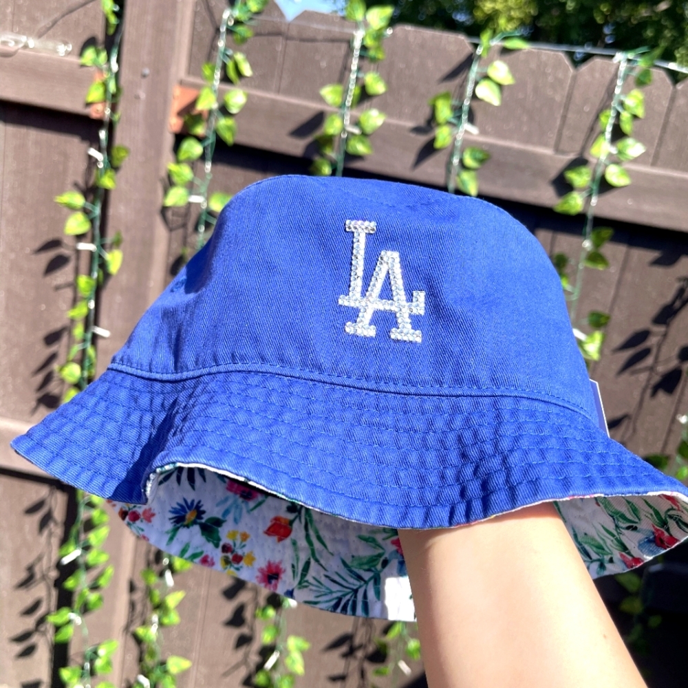 Los Angeles Dodgers Women's Bucket Hat - Swarovski Crystals